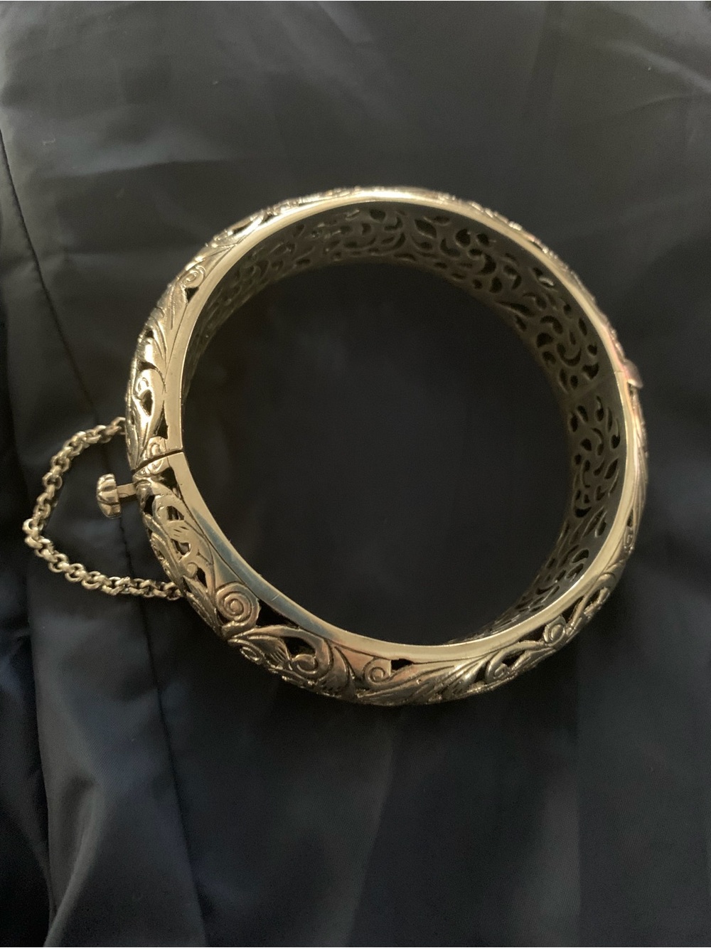 Silpada Vintage-Style Filigree Gold Bangle Bracelet